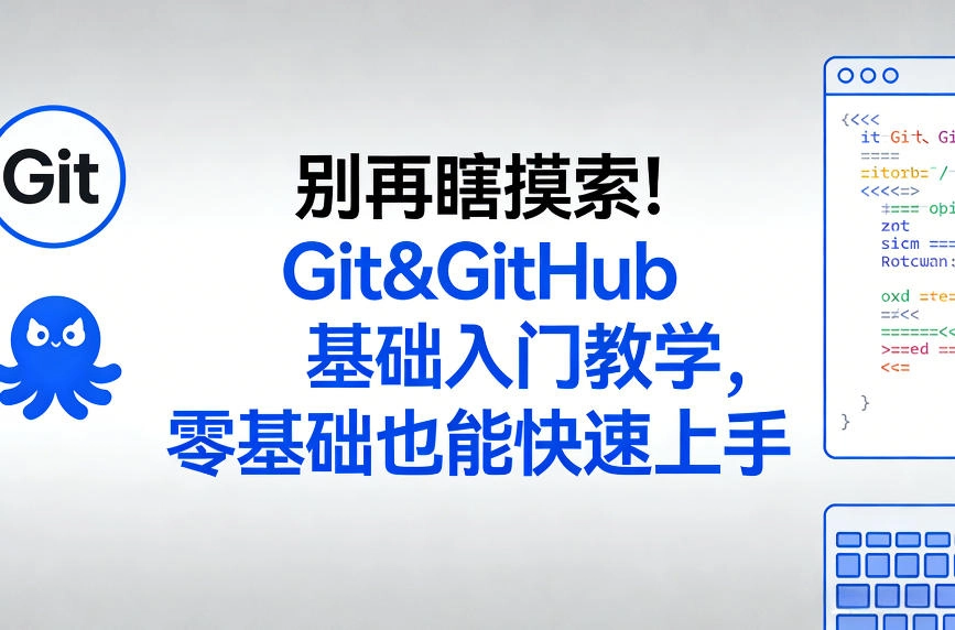 别再瞎摸索！Git&GitHub基础入门教学，零基础也能快速上手-黑猫博客
