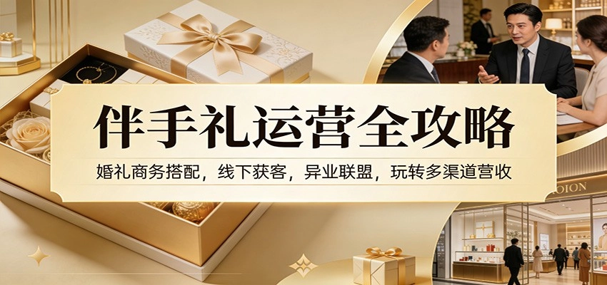 伴手礼运营全攻略：婚礼商务搭配，线下获客，异业联盟，玩转多渠道营收-黑猫博客