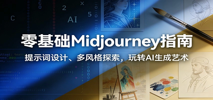 零基础Midjourney指南：提示词设计、多风格探索，玩转AI生成艺术-黑猫博客