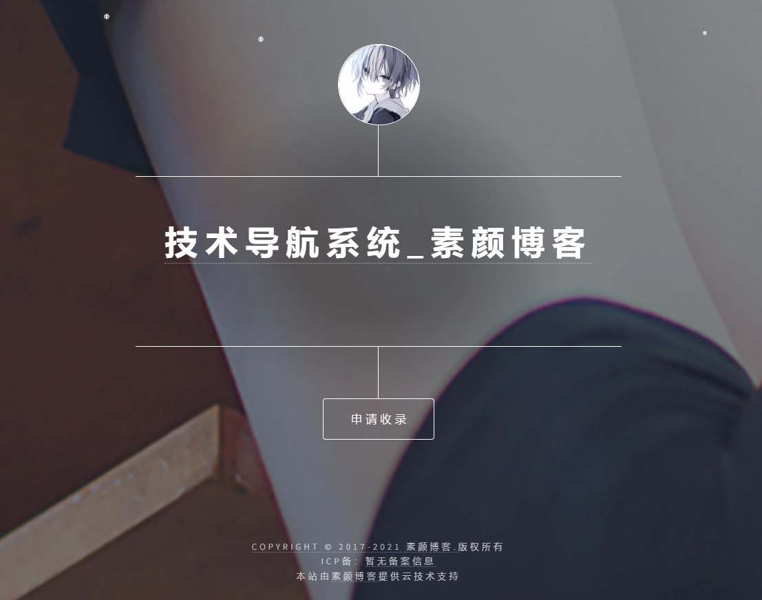 开源PHP个人技术导航系统网站源码 带后台-黑猫博客