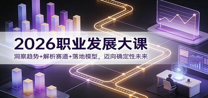2026职业发展大课：洞察趋势+解析赛道+落地模型，迈向确定性未来-黑猫博客