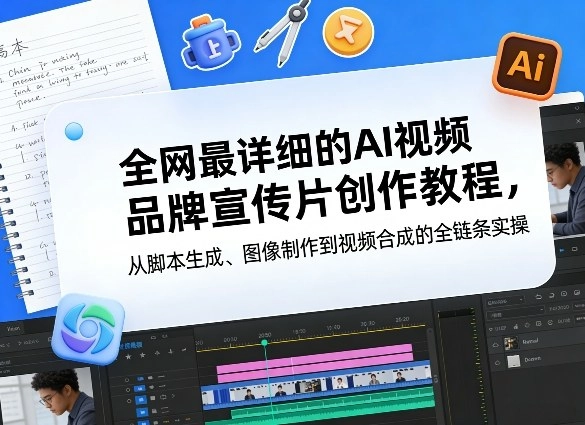全网最详细的AI视频品牌宣传片创作教程，从脚本生成、图像制作到视频合成的全链条实操-黑猫博客