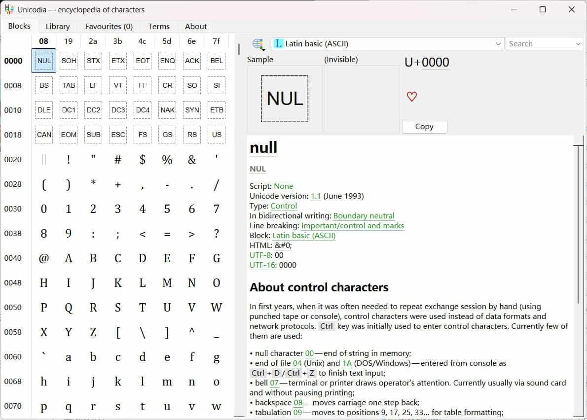 Unicode字符查询Unicodia v3.1.2绿色版 Unicode字符查询Unicodia v3.1.2绿色版