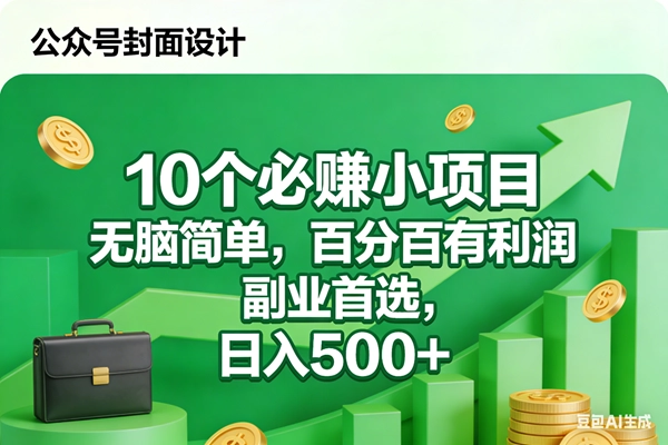 （17669期）10个必赚小项目，无脑简单，百分百有利润，副业首选，日入500+-黑猫博客