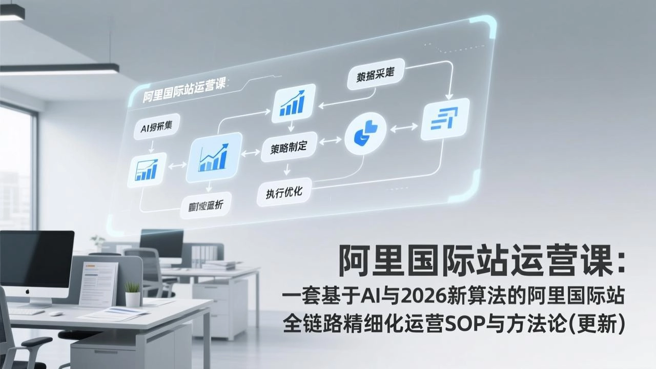 阿里国际站运营课：一套基于AI与2026新算法的阿里国际站全链路精细化运营SOP与方法论(更新-黑猫博客