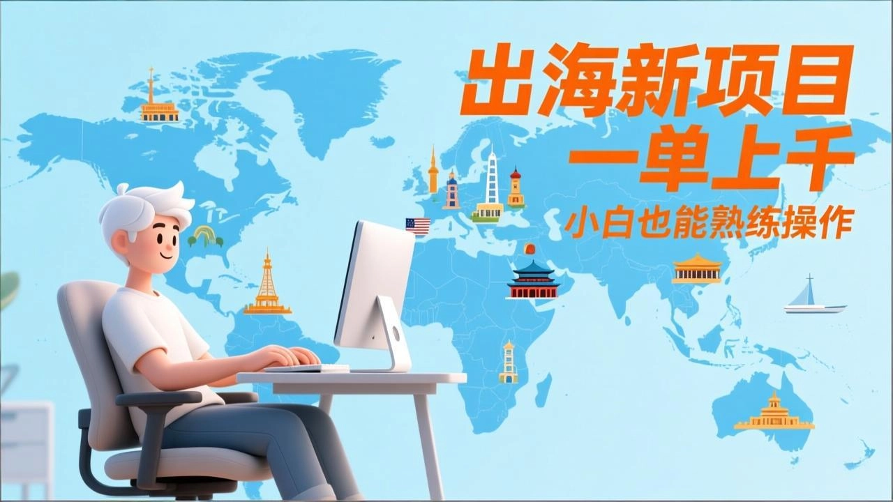 出海新项目，一单上千，小白也能熟练操作-黑猫博客