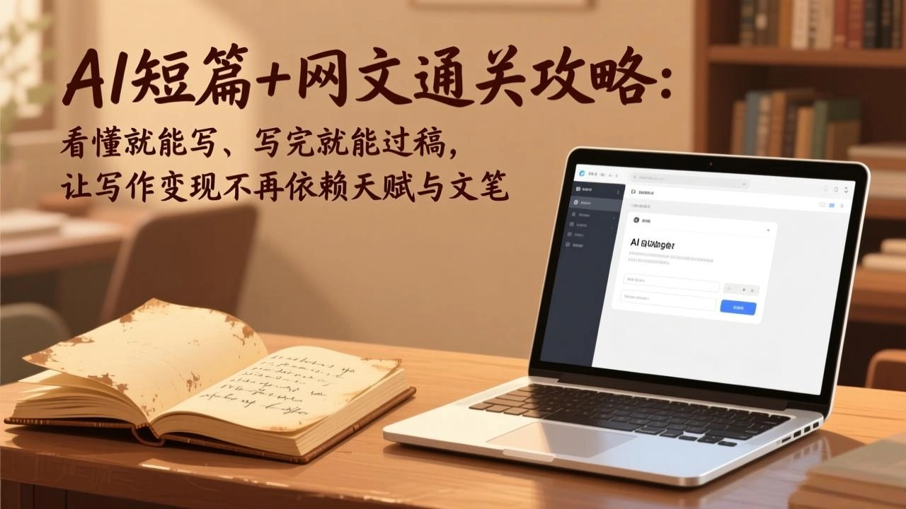 AI短篇+网文通关攻略：看懂就能写、写完就能过稿，让写作变现不再依赖天赋与文笔-黑猫博客