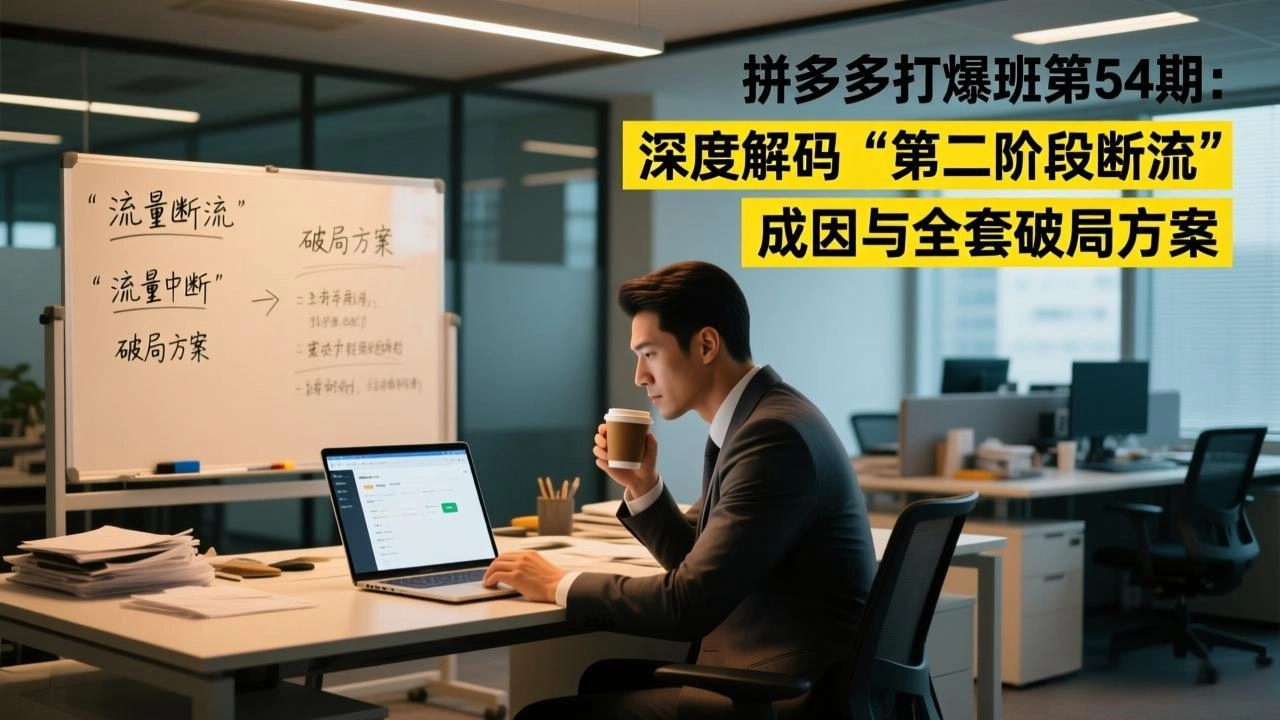 拼多多打爆班第54期：深度解码“第二阶段断流”成因与全套破局方案-黑猫博客